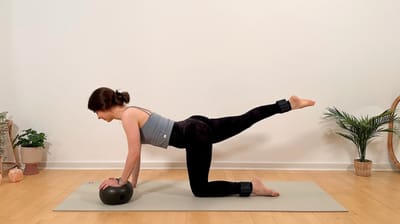 30 MIN PILATES + MINI BALL || Lower Body Workout – optional: Ankle Weights/Bala Bangles